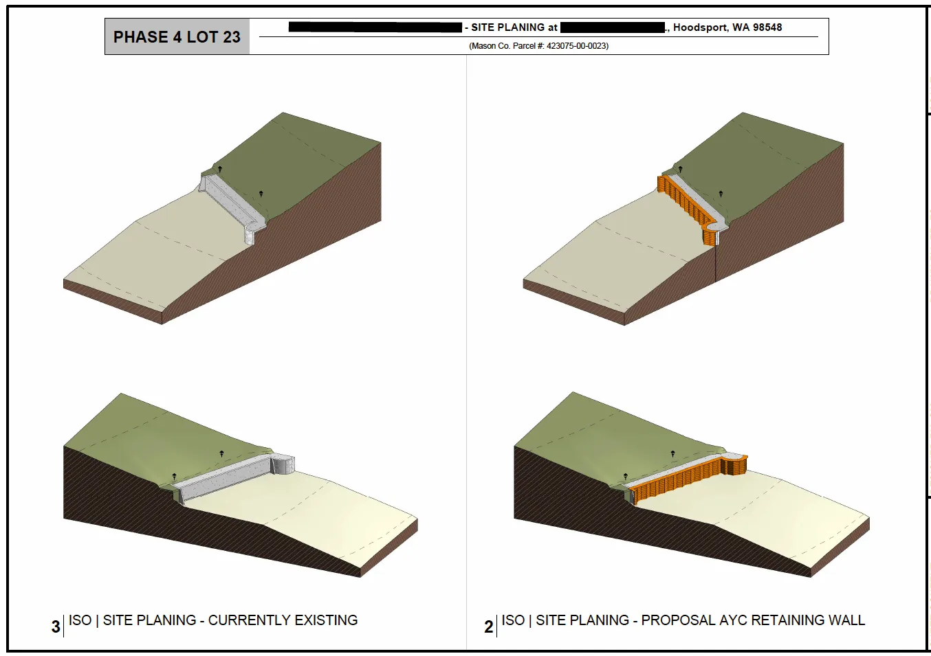 3D shoreline study showing the relationship between proposed dock work and habitat.